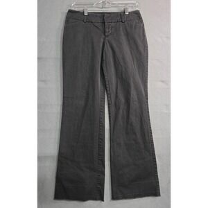 Mossimo Stretch Fit 3 Flare Trousers Size 2 Grey Low‎ Rise Raw Hem Pants